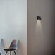 Slant LED 5 inch Sand Black Wall Sconce